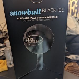 Snowball plug and play black ice edition microphone